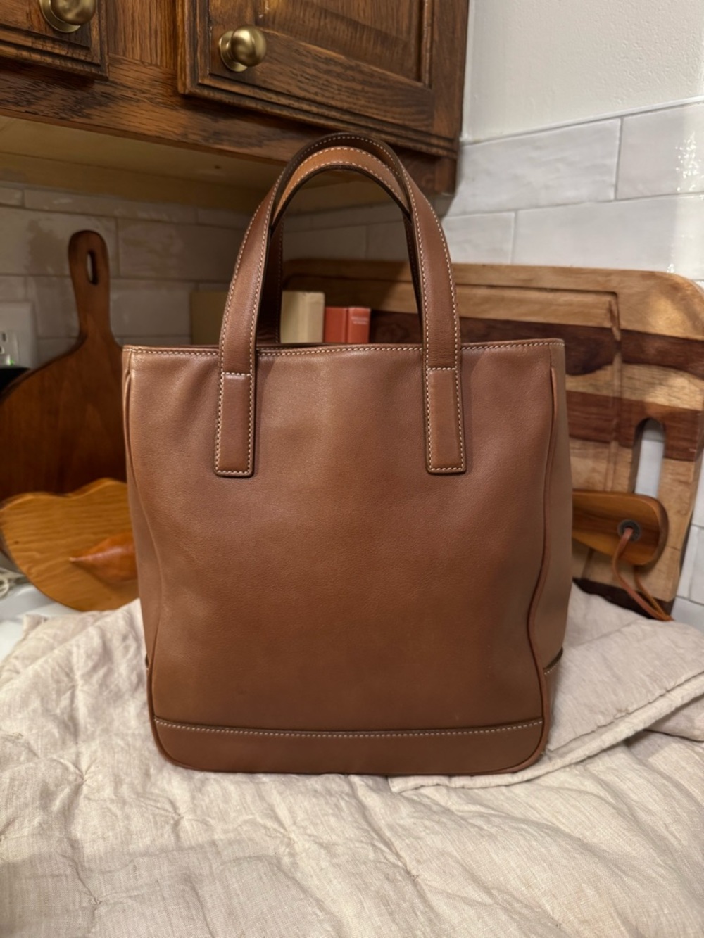 Vintage Coach Hampton Lunch Tote Brown